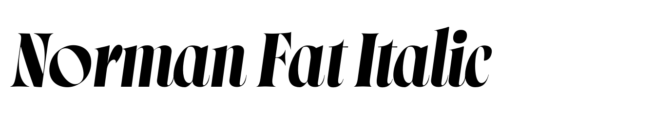 Norman Fat Italic